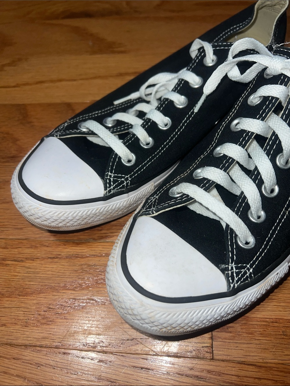 Converse Black and White Athletic Shoes - Picture 8 of 11